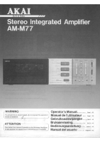 Akai AM-77-Owners-Manual